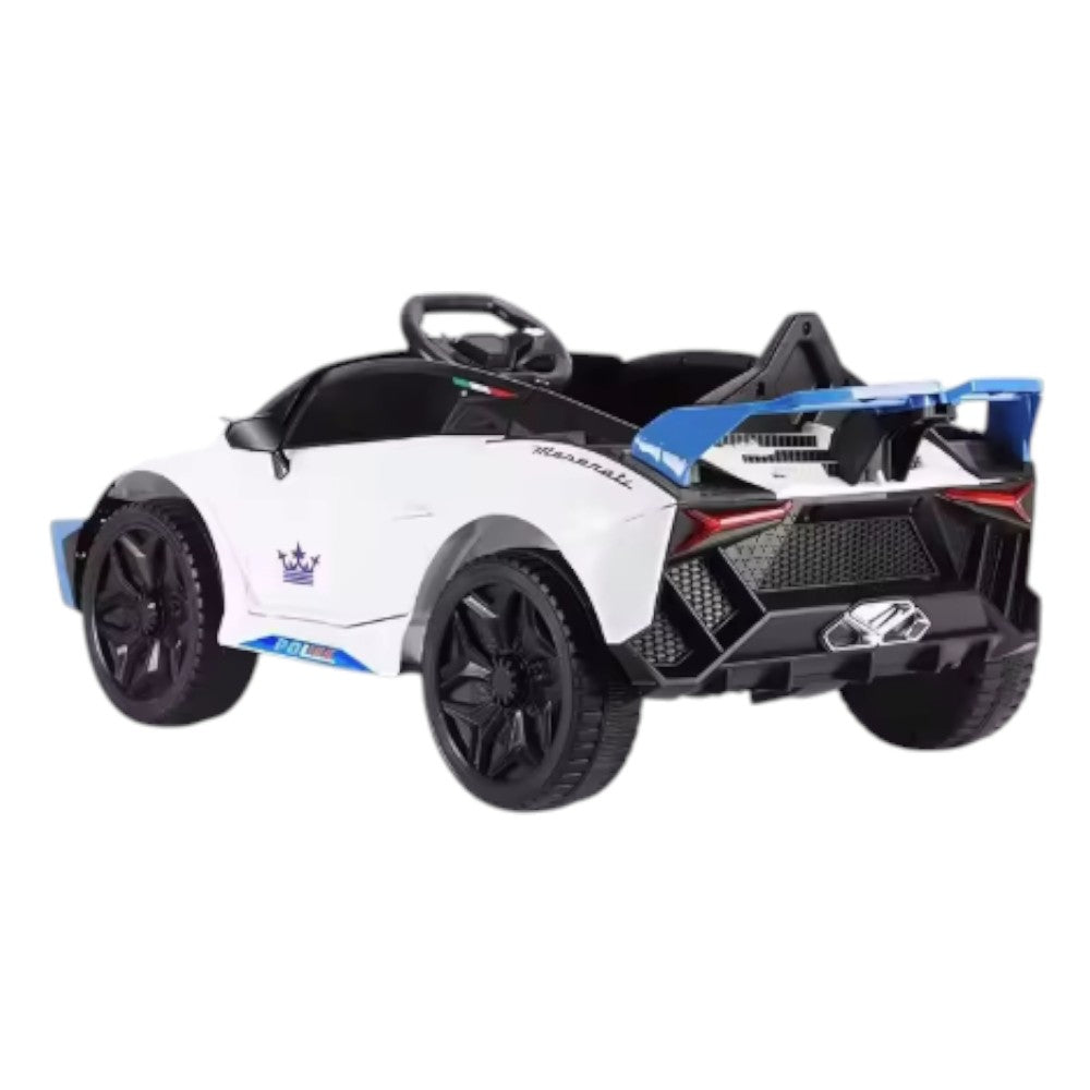 Carro Recargable Maserati R/C Blanco/Azul 12V