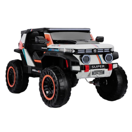 Carro Recargable Todoterreno R/C Blanco 12V