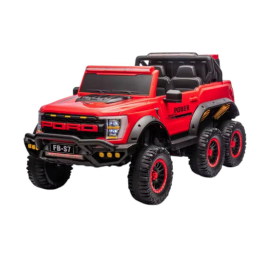 Carro Recargable W/RC Rojo/Negro 12V