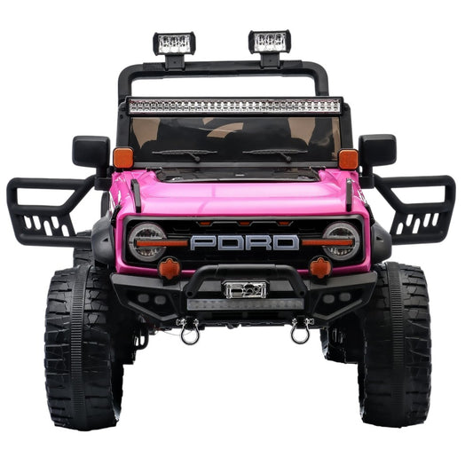 Carro Recargable 4 X4 W/RC Rosa 12V