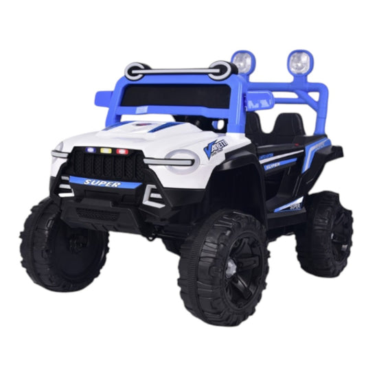 Carro Recargable Jeep W/RC Azul 12V Overseas
