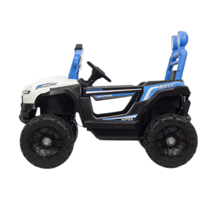 Carro Recargable Jeep W/RC Azul 12V Overseas