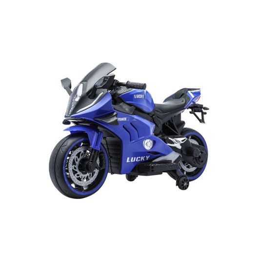 Motocicleta Recargable Lucky Azul  Overseas