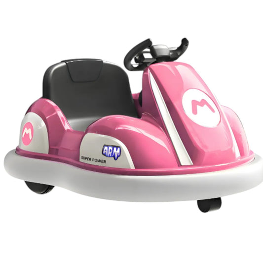 Carro De Choques Recargable Rosado 6 V