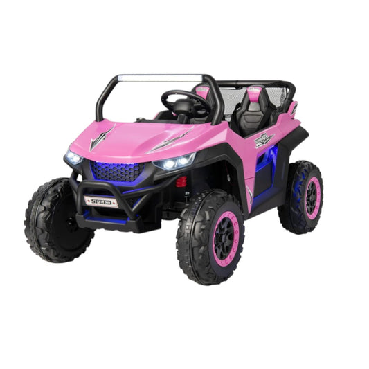 Carro Recargable UTV W/RC Rosado 24V