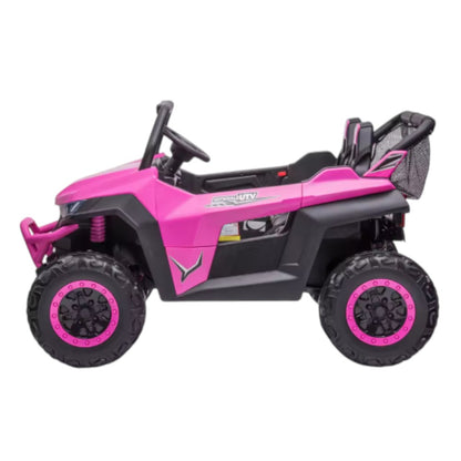 Carro Recargable UTV W/RC Rosado 24V