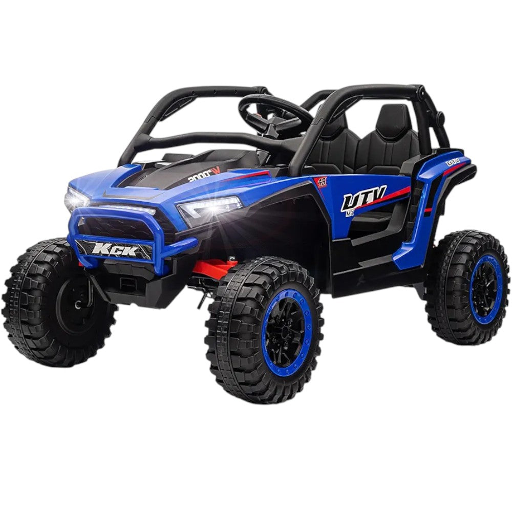 Carro Recargable 4X4 W/RC UTV Azul/Negro 12V