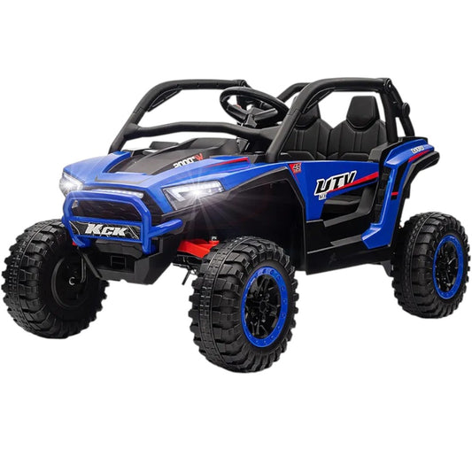 Carro Recargable 4X4 W/RC UTV Azul/Negro 12V