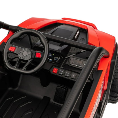 Carro Recargable 4X4  W/RC UTV Rojo/Negro 12V