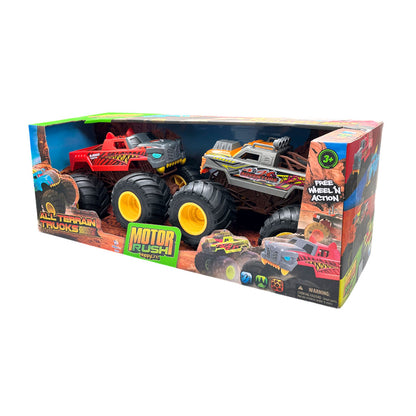 Juego 2 Camionetas Todo Terreno Motor Rush Happy Line 25 Cm Surtido