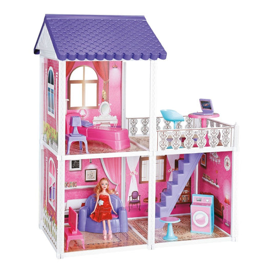 Casa Para Muñeca Fashion Villa C/Accesorios 89 Piezas