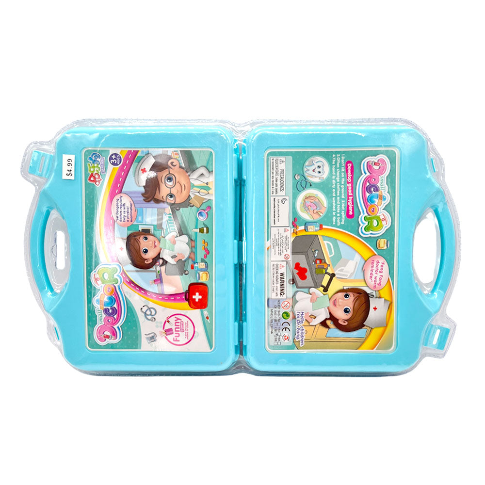 Maletín Doctor Set De 12 Piezas Azul