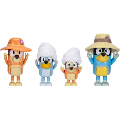 Paquete de 4 figuras Bluey 