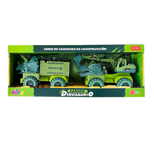 Juego 2pza Dino Vehículos de Construcción