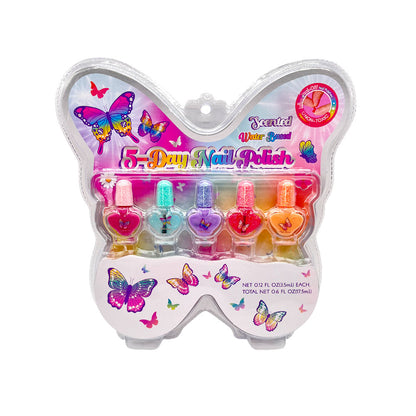 Juego De Pinta Uñas Mariposa 5 Piezas Star Toys