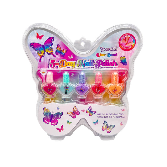 Juego De Pinta Uñas Mariposa 5 Piezas Star Toys
