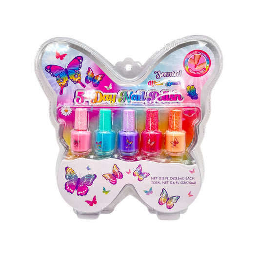 Juego de Pinta Uñas Mariposa – 5 Piezas