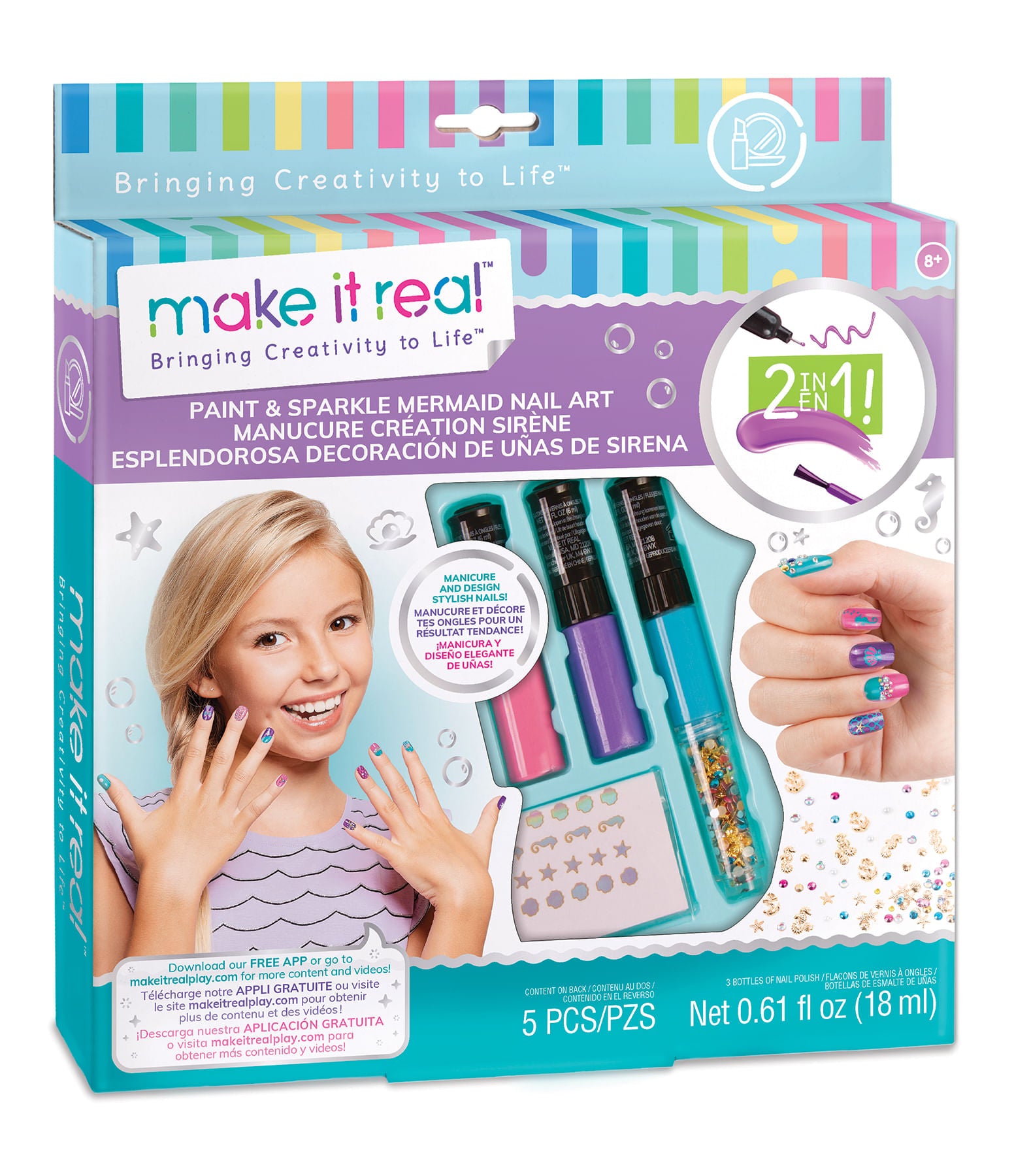 Set De Manicura de Sirena Make it Real