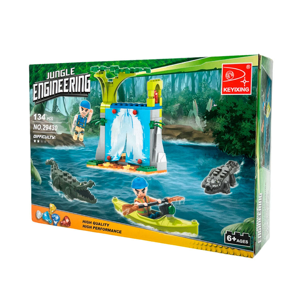 Bloques De 134 Piezas Jungle Engineering