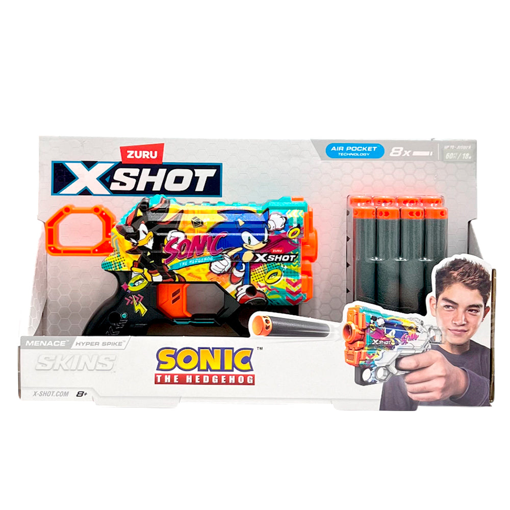 Lanzador Sonic Menace c/8 Dardos / Zuru X-Shot