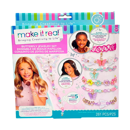 Juego Crea Pulsera Mariposa / Make It Real / Kit de Joyería Creativa para Niñas