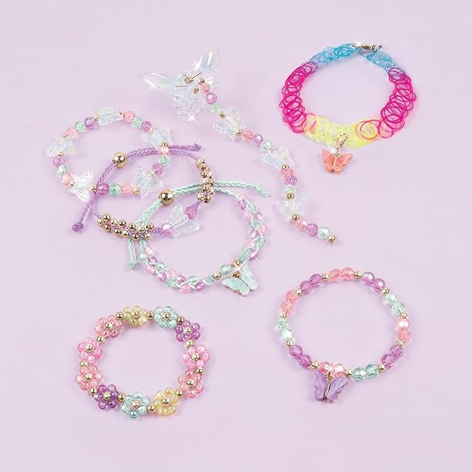 Juego Crea Pulsera Mariposa / Make It Real / Kit de Joyería Creativa para Niñas