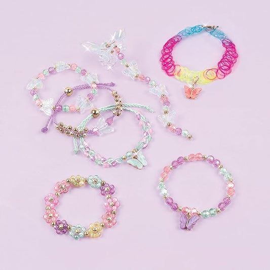 Juego Crea Pulsera Mariposa / Make It Real / Kit de Joyería Creativa para Niñas