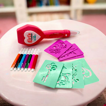 Juego De Tatuajes C/Plumones