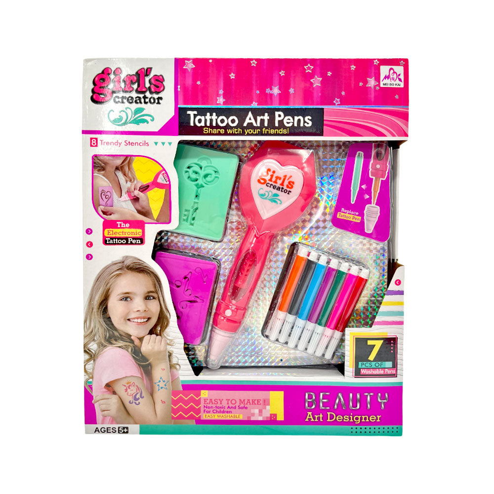 Juego De Tatuajes C/Plumones