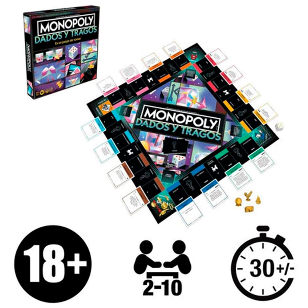 Monopoly Board Crawl Row – Juego de Fiestas
