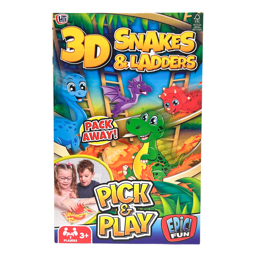 Juego Escaleras Y Serpientes 3D - Juego De Viaje