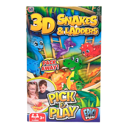 Juego Escaleras Y Serpientes 3D - Juego De Viaje