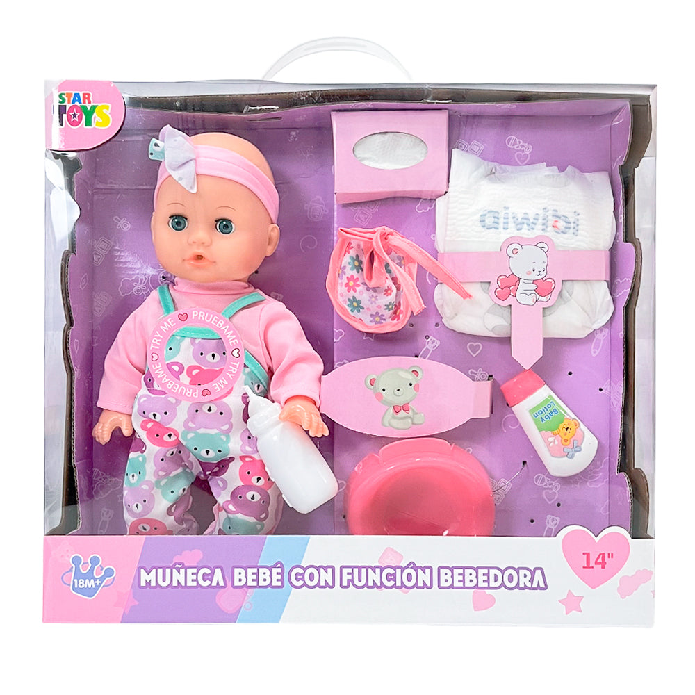 Muñeca Bebé 30 cm con Accesorios / Star Toys
