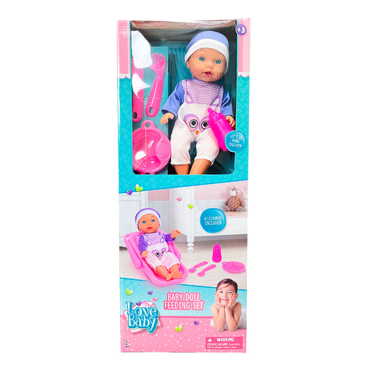 Muñeca Bebé con Silla de Comer / Surtida