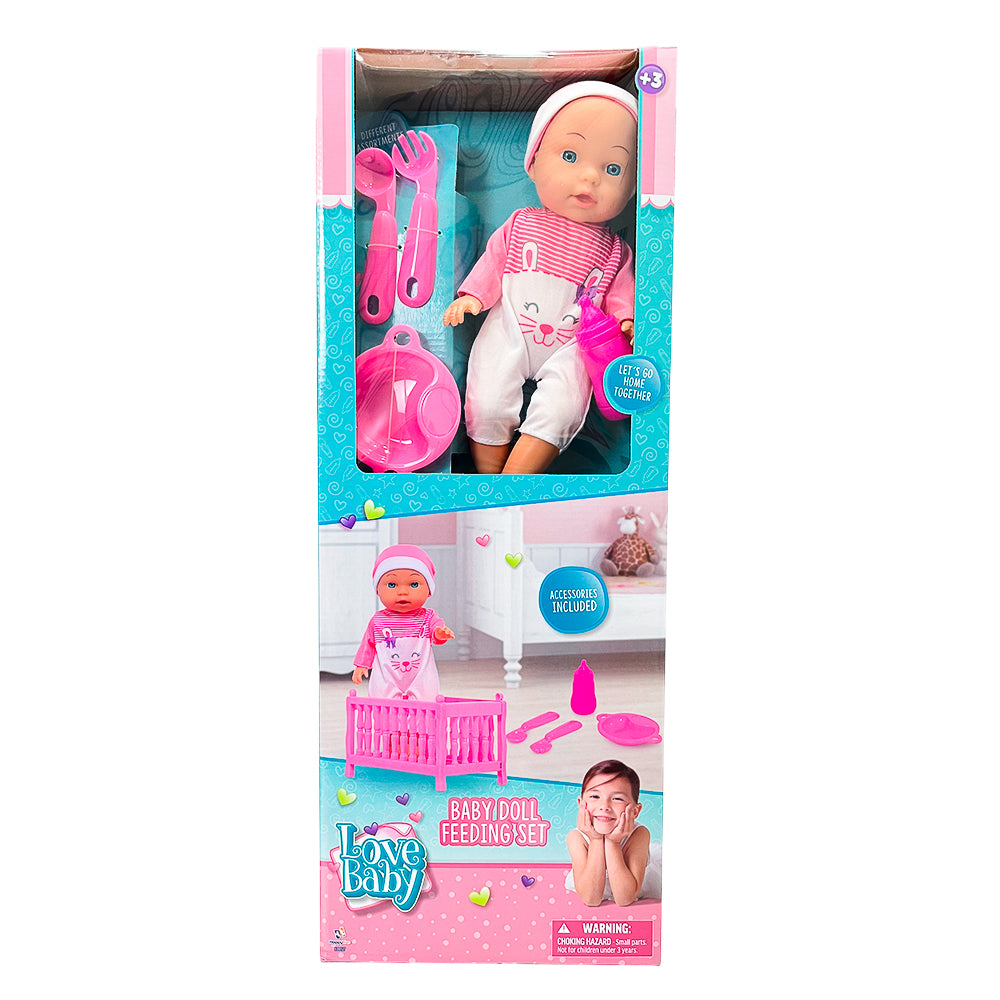 Muñeca Bebé con Silla de Comer / Surtida