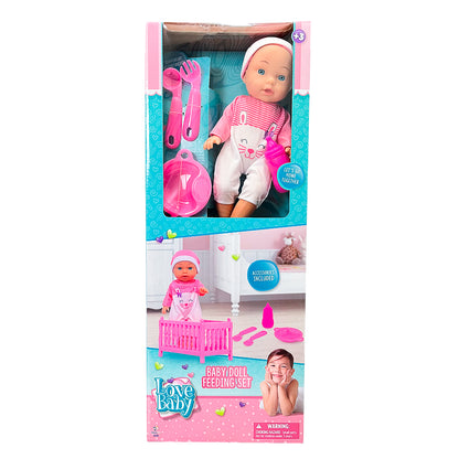 Muñeca Bebé con Silla de Comer / Surtida