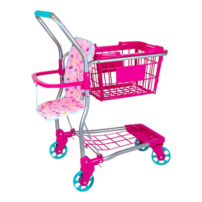 Muñeca Bebé 36 cm con Carro de Compras / Lissi