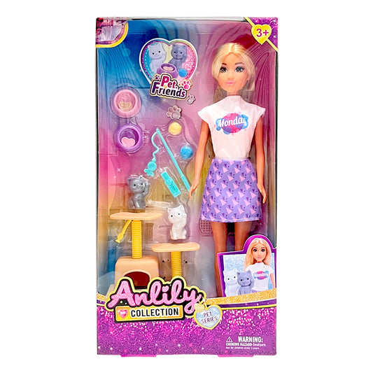 Muñeca Fashion Mascota con Accesorios / Anlily