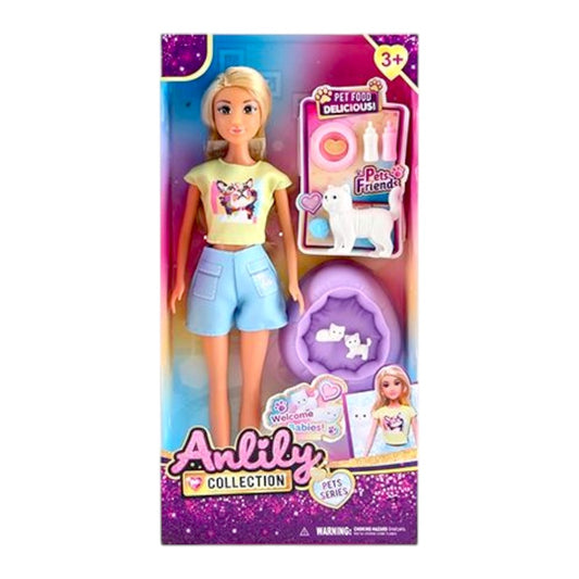 Muñeca Fashion con Accesorios y Mascota / Anlily