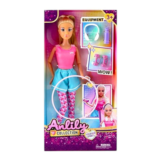 Muñeca Fashion Entrenando con Accesorios / Anlily