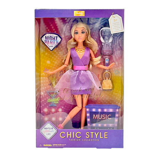 Muñeca Fashion Estilo Música con Accesorios / Anlily