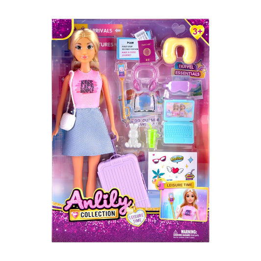 Muñeca Fashion Viajera con Accesorios / Anlily
