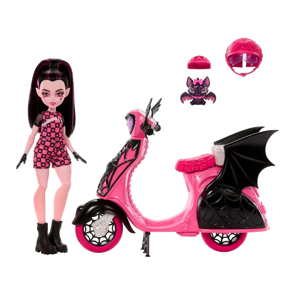 Muñeca Monster High Draculaura C/Scooter