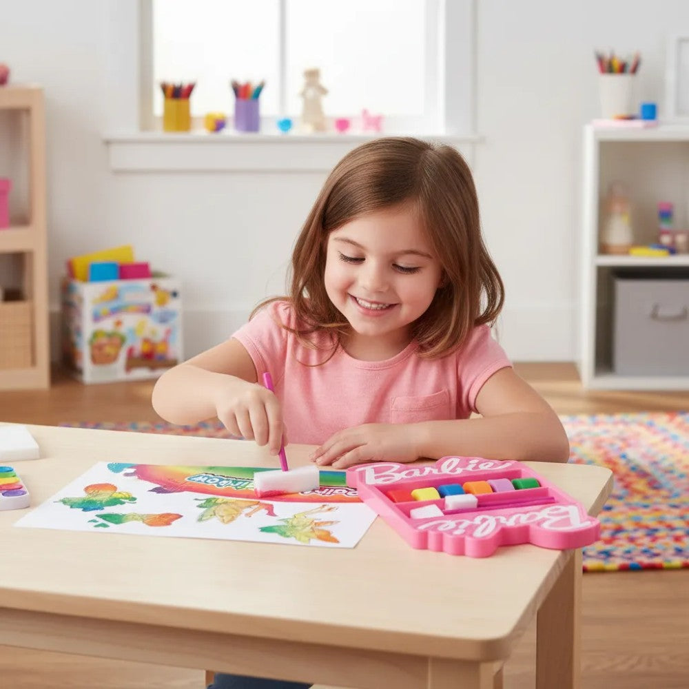 Barbie Paint a Rainbow set de arte y manualidades