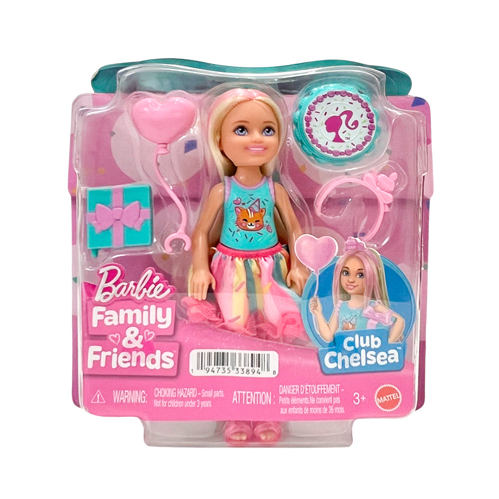 Barbie Chelsea cumpleañera con falda rosa