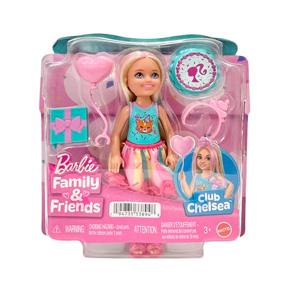 Barbie Chelsea cumpleañera con falda rosa