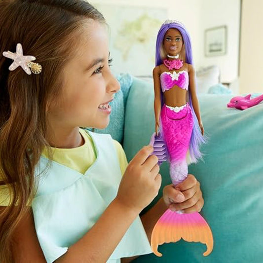 Barbie Fantasy Mermaid Magic Colors con accesorios