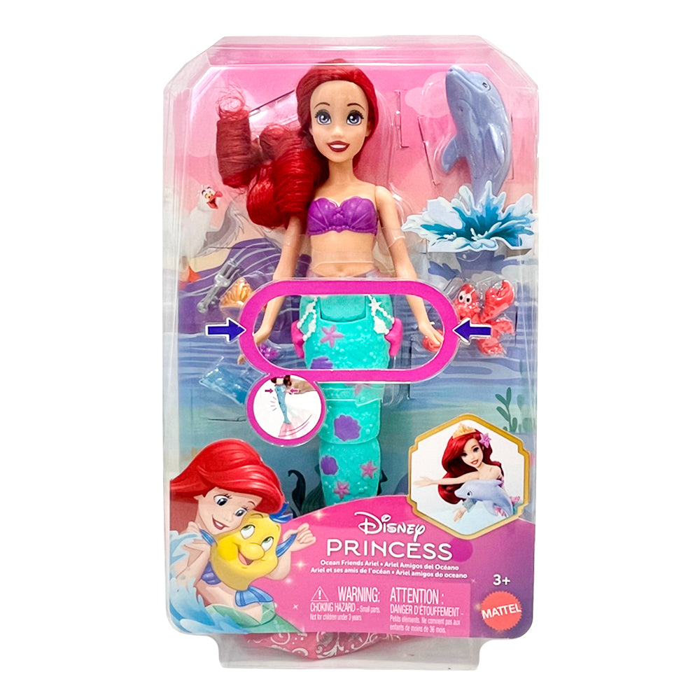 Muñeca Disney Princess Ariel con mascota