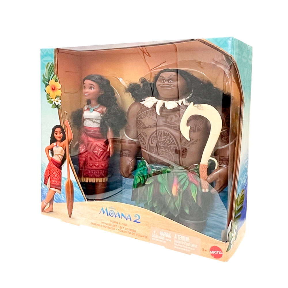 Muñeca Moana y Maui 2PK Voyager Set