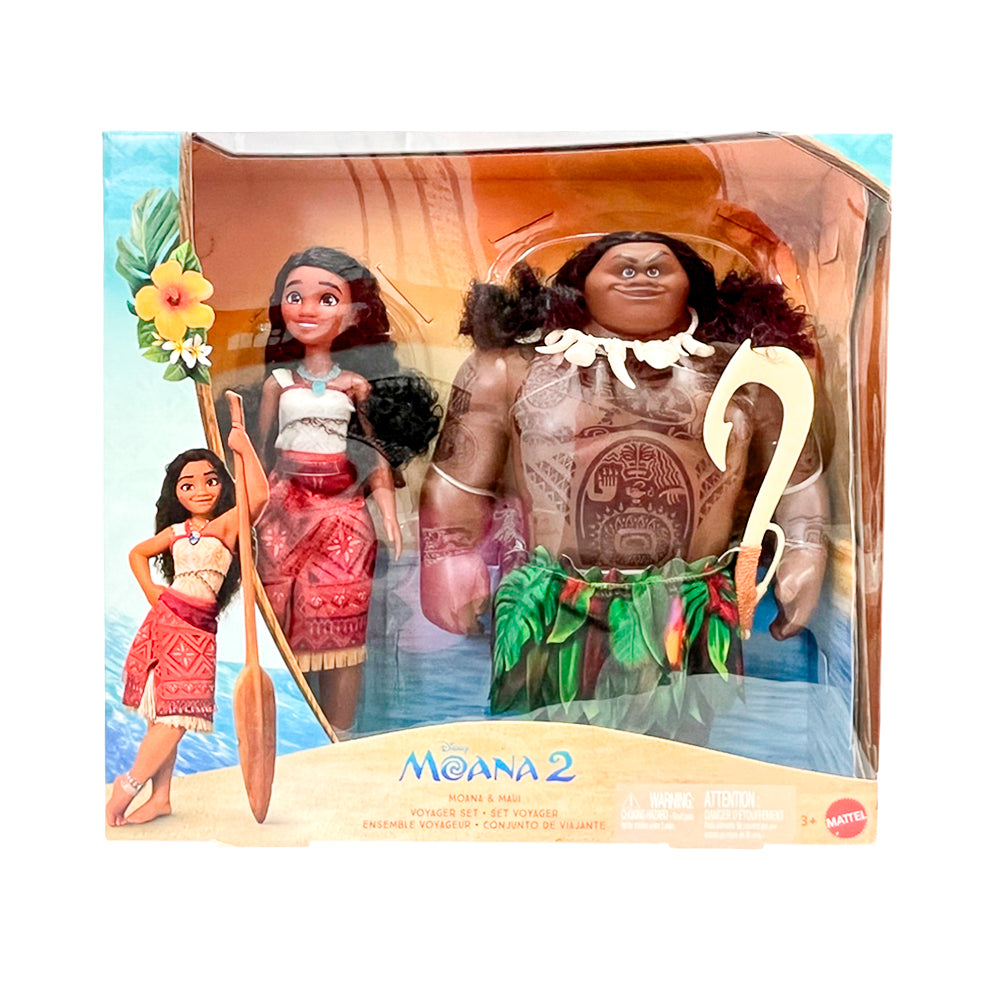 Muñeca Moana y Maui 2PK Voyager Set